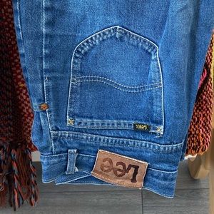 Vintage Lee Rider high-waisted straight denim jeans